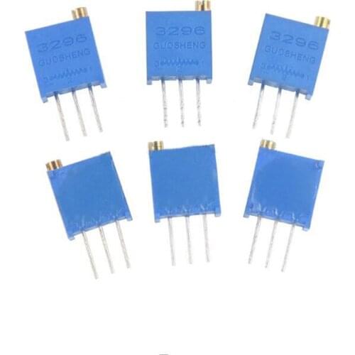 10pcs 3296W 1k 2k 5k 10k 20k 50k 100k 200k 500k 1M 1ohm Trim Pot Trimmer Potentiometer Type For Arduino