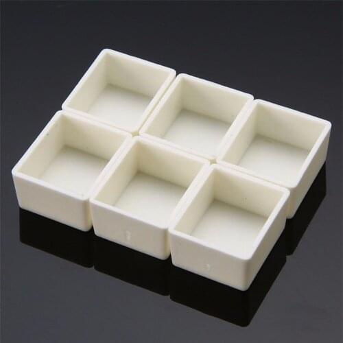 2020 NEW 10pcs Empty Full/Half Pan White Half Pans Paint Plastic Watercolor Paint Grid Half Pans Artists Palette Art Supplies