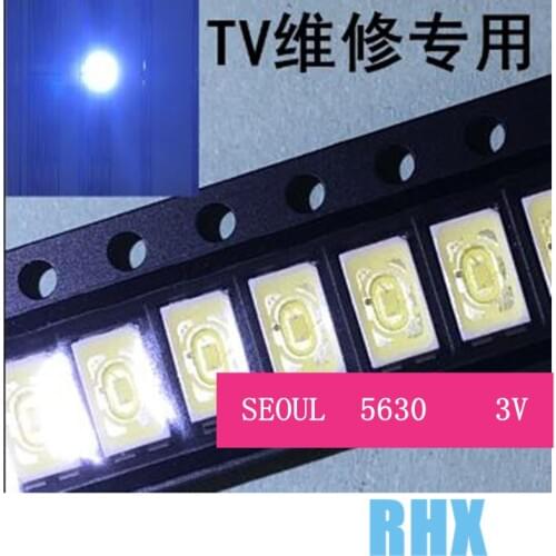 300Pieces/lot For Seoul TV SMD 5630 Backlight 0.5W 3V Diodes New imported backlight beads
