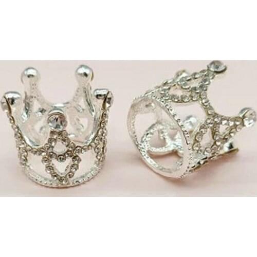 Full Diamond Three-dimensional Crown Alloy accessories DIY handmade Girl hair accessories jewelry material Creativity Buttons