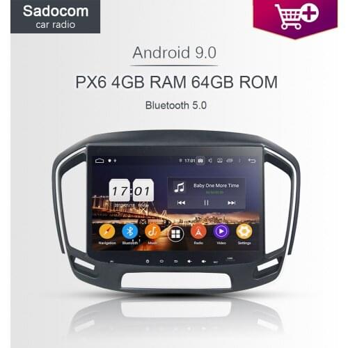 PX6 10.1" TDA7851 Android10.0 8 Core 4GB RAM Car DVD Player For Opel INSIGINA 2014 2015 2016 GPS Glonass autoradio Bluetooth 5.0