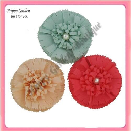 Free shipping!! 24pcs/lot 9colors silk flowers hair clip can mix order