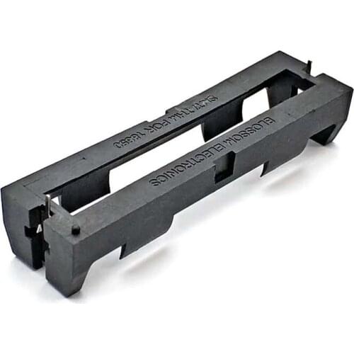 Black 18650 Series Batteries Holder THM with Pins 1*18650 Battery Storage Box Plastic Case Container TBH-18650-1C-THM