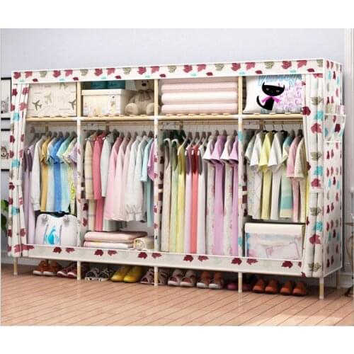 Latest wooden wardrobe length 210cm