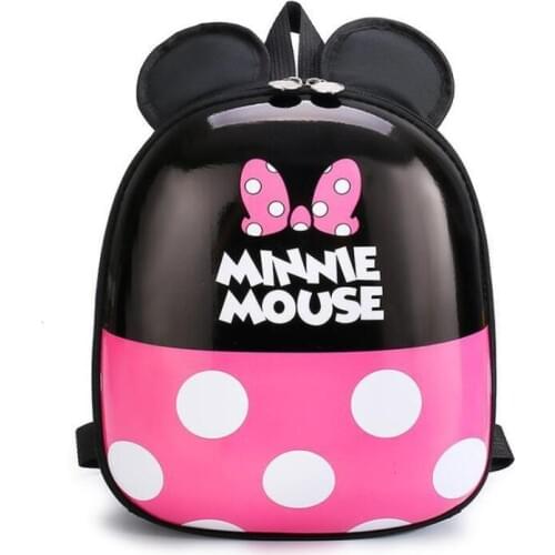 Disney Mickey mouse Childrens school bag kindergarten boy girl baby backpack 2-5 minnie cute cartoon egg shell backpack