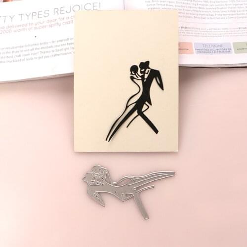 DUOFEN METAL CUTTING DIES dancers couples dancing art stencil DIY Scrapbook Paper Album 2020 new