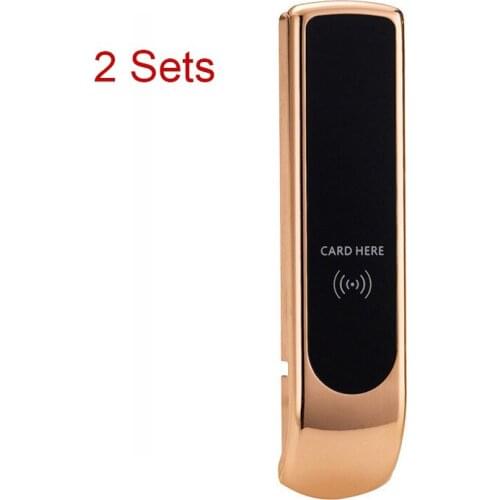 2 Sets Smart Lock Electronic Cabinet Locker Digital EM Card Key for Home For Swimming Sauna Pool Gym CL16004