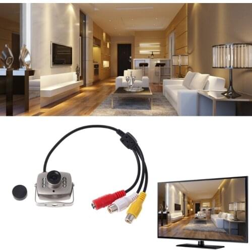 H7JF CCTV IR Wired Mini Camera Security Color Night Vision Infrared Video Recorder