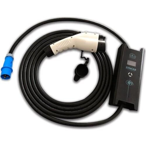 J1772 EV Plug EVSE Portable EV Charger with adjustable 6A 10A 16A 32A industrial plug