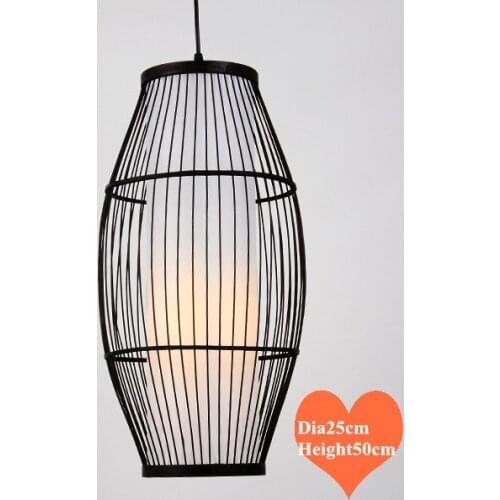 Chinese style creative hand knitting Bamboo art Chandelier Modern rural E27 LED lamp for porch&parlor&stairs&corridor LHDD051