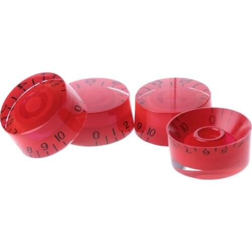 1pc Knob Button Electric Guitar Tone Volume Control For LP Guitar Parts Red Black