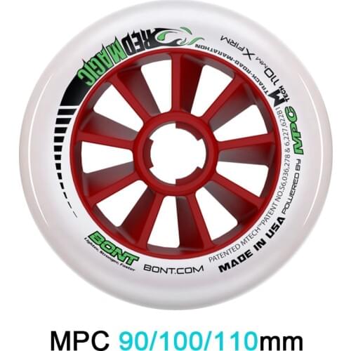 8pcs 100% Original Bont MPC Firm Speed Skates Wheels High Response 90 100 110mm 83/85/86/87A Inline Speed Racing Skating Tires