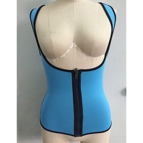 Corset Cincher Neoprene Zipper Vest Women Workout Tank Top Waist Trainer Neoprene Hot Shaper Underbust Slim Underwear
