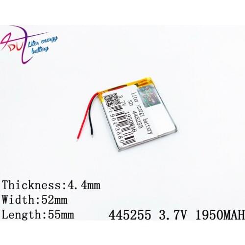 Liter energy battery Size 445255 3.7V 1950MAH Lithium polymer Battery with Protection Board For Tablet PCs PDA Digital Products