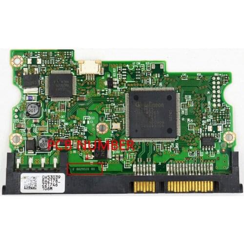 Logic Board / B 0A29531 01 , F 0A29531 01 / IC: 0A29625 , 0A29626 / 0A53039 / HDS721680PLA380