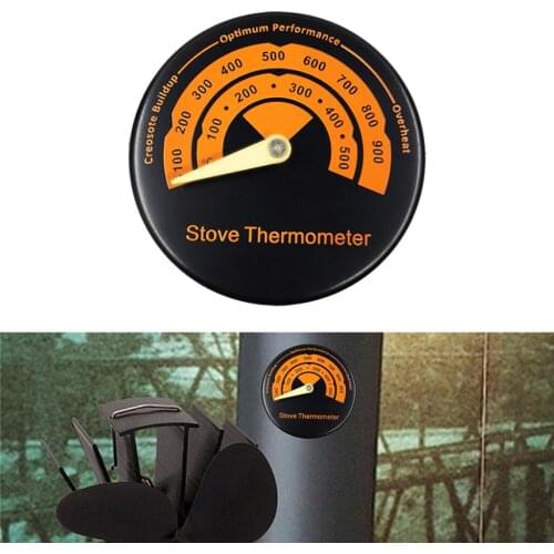 Magnetic stove thermometer fireplace temperature meter smoke pipe thermometer