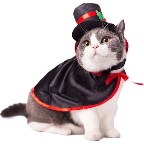 Fashion Pet Puppy Coplay Vampire Costume Halloween Pet Cloak Jumpsuit Outfits Funny Cloak Small Pet Clothing 2018 New