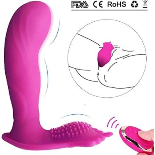 Invisible Vibrating Panties Sex Toy For Women Dual Motor Citil Wireless Remote Control Anal Dildo Vibrator Silicone USB Charged