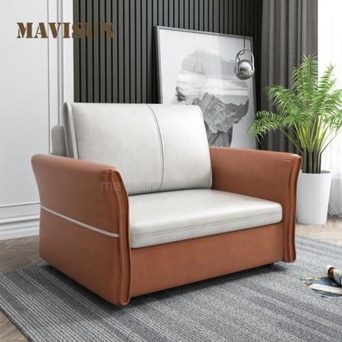 Single Sofa Bed Multifunctional Living Room Folding Technology Cloth Sofa Bed With Storage Space For Small Apartment Furniture