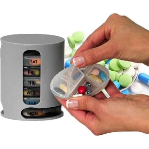 7 Days Pill Organizer Pro Storage Case Compact Organize Mini Pills Storage Box Convenient Medicine Storage Box Pill Pro