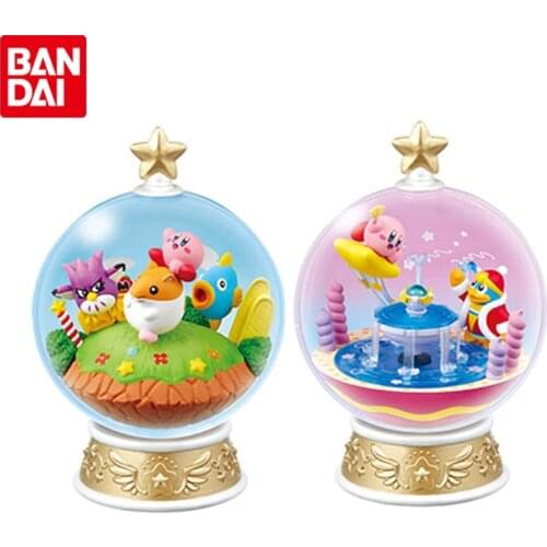 Bandai Genuine Candy Toy Kirby Crystal Ball Anime Action Figure Collection Model Gacha Ornaments Toys Gifts for Kids