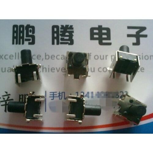 Original new 100% vertical 6*6*9.5mm micro switch touch switch key switch with bracket vertical 2pin