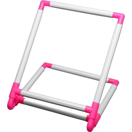 Embroidery Plastic Cross Stitch Hoop Stand Holder Support Rack Diy Craft Handheld Tool Frame Practical Universal Clip