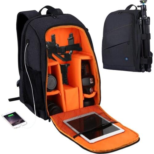 PULUZ Outdoor Portable Waterproof Scratch-Resistant Camera Bag Digital SLR Camera Accessory Camera Backpack Photo Backpack