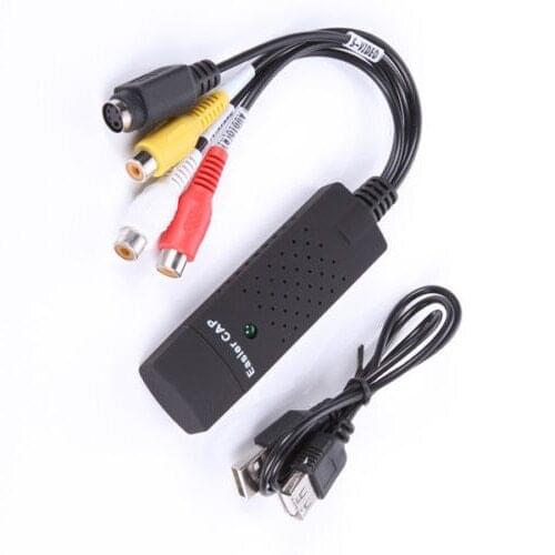 Easier Cap USB 2.0 capture adapter USB Record VCR VHS Video to PC AV S-video DVD for win 7 8 32 64
