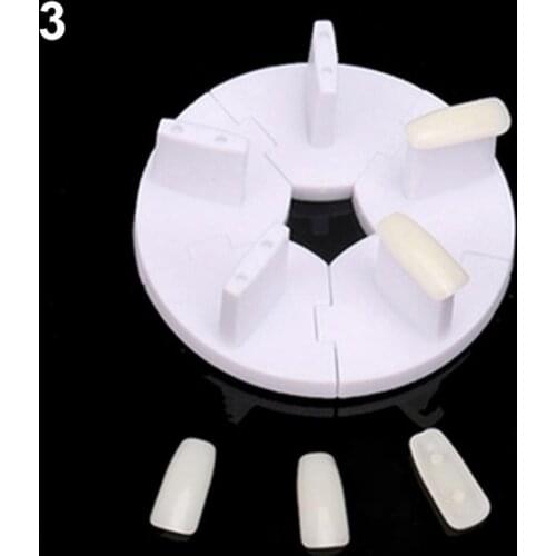Removable Practice Training Display Rack Nail Art False Tip Holder Manicure Tool