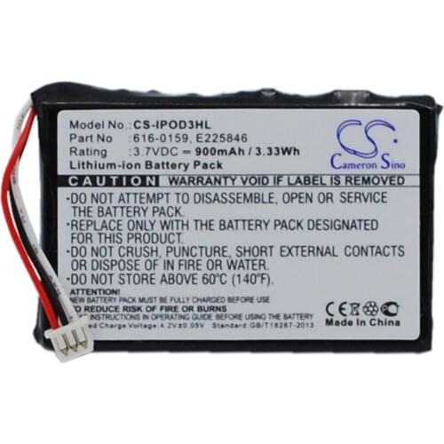 2021 Battery For Apple iPOD 10GB M8976LL/A,iPOD 15GB M9460LL/A,iPOD 20GB M9244LL/A,iPOD 30GB M8948LL/A Li-ion