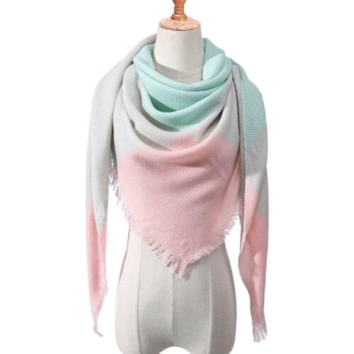 2021 Luxury Brand Women Scarf Spring Winter Designer Warm Plaid Cashmere Scarves Shawls Lady Wraps Pashimina Soft Stoles Blanket