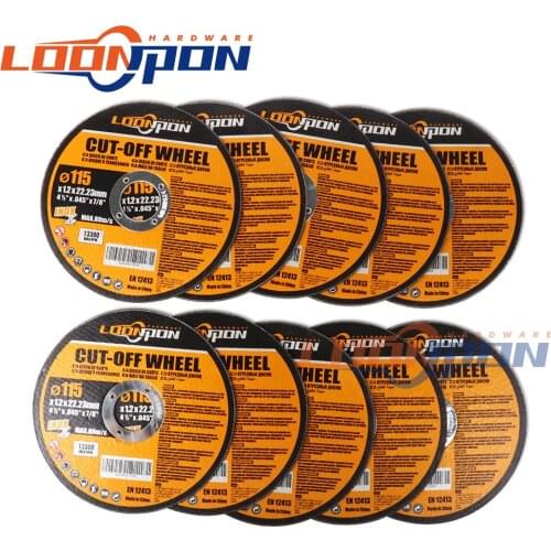 25Pcs/lot Metal Stainless Steel Cutting Discs 115x1.2x22.23mm Cutting Discs Flap Grinding Grinding Discs Angle Grinder Wheel