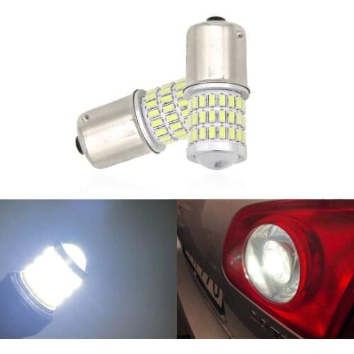 2x 1156 BA15S/P21W S25 For VW Passat B5 B6 2001-2010 White Canbus Led Backup Reverse Light Replcement Bulbs