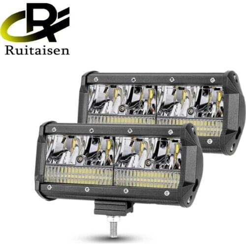 4inch 7inch 40W 80W LED Light Bar Offroad 12V 24V LED Work Light for Car Truck 4x4 Boat Tractor Atv Spotlight Led Bar