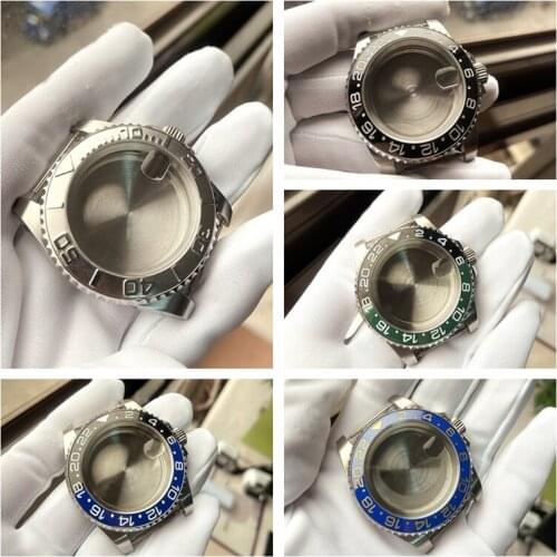 40MM Watch Case with Sapphire Mirror for Miyota 8215 8205 8200 For Mingzhu 2813 3804 ETA 2836 2834 Watch Movement Repair Part