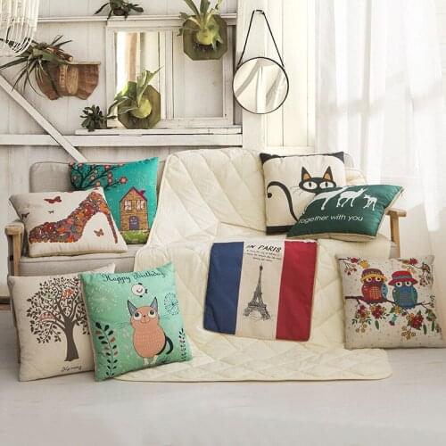 Car home spring dual purpose cushion quilt multi function cotton linen pillow quilt dual purpose pillow seat sofa office cushion