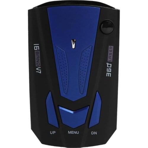 V7 Car Radar Detector Plastic Cement English Russian Vehicle Speed Control Voice Alert Warning Digital Tube Display Type