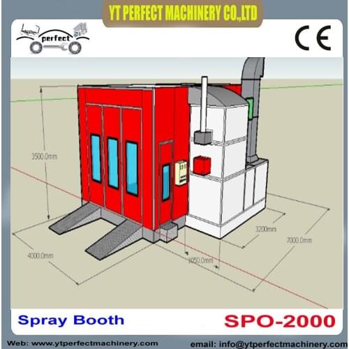 SPO-2000 painting spraying booth used spray booth paint booth from china