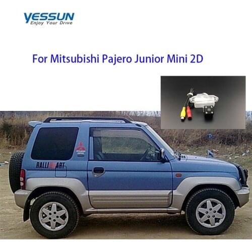Yessun License Plate Rear View Camera For Mitsubishi Pajero Junior Mini 2D 4 LED Night Vision 170 Degree HD rear camera