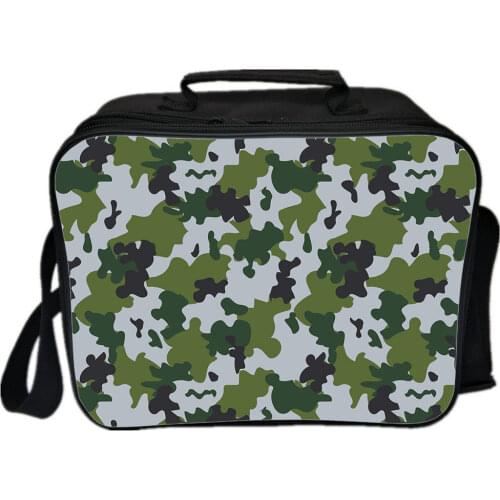 Camouflage Lunch Bag Boys Girl Portable Lunch Bag Men Women Thermal Food Picnic Box Fashion Children School Food Box
