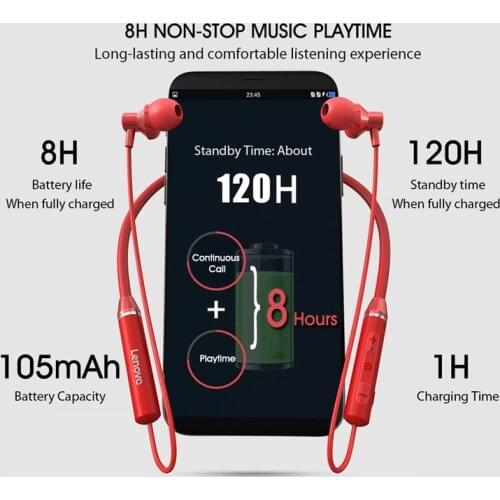 Original Lenovo HE05 True Wireless BT 5.0 Magnetic Sports Running Headset Earplug Waterproof Earphones Noise Canceling