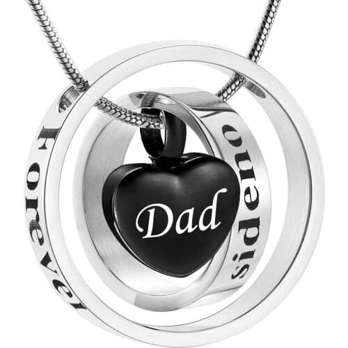 Cremation Urn Necklaces for Ashes for Dad Mom Aunt Uncle Grandpa Family Memorial Cremation Jewelry Keepsake Pendant with Funnel