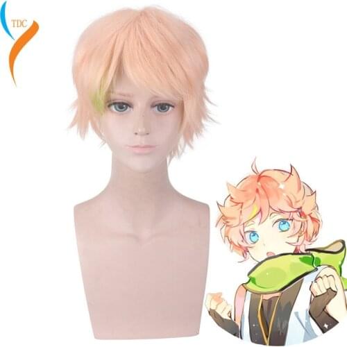 Mobile game Ensemble Stars HARUKAWA SORA Short Wig Cosplay Costume Heat Resistent Synthetic Hair Halloween Party Role Play Wigs