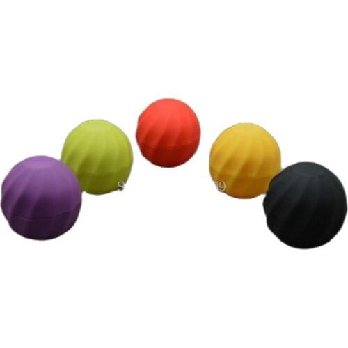 7G 50pcs/lot Lovely Lip Balm Container Plastic Colorful Lipstick Subpackage DIY Cute Lip Balm Packaging Box Tennis Ball Shape