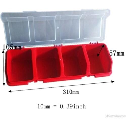 Plastic Tools Storage Box with Cover Parts Screw Toolbox Case Components Sorting Organizer Holder N19 20 Dropshipping