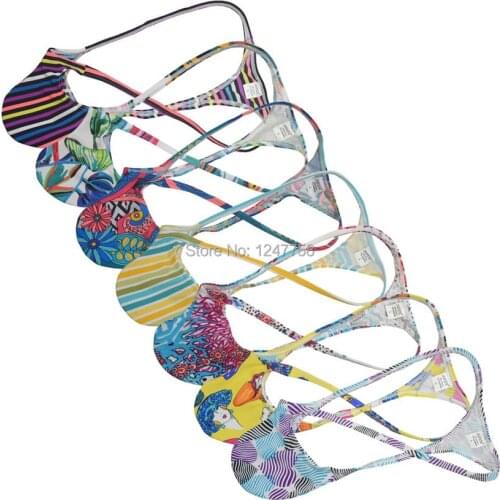 Sexy Men Panties Mens String Thong Male Grape Smugglers Floral Micro Bulge T-Back Contoured Pouch String