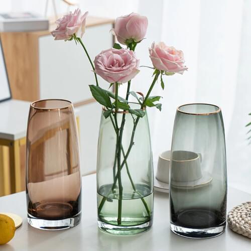 Vases 2020 Nordic Home Decor Living Room Decoration Glass Flower Pots Decoracion Salon Casa статуэтки для интерьера Jarrones
