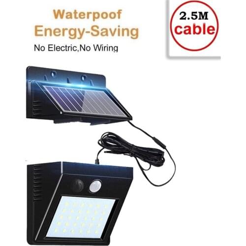 30 LED Solar light 3modes solar Powered Panel PIR Motion Sensor Wall lamp Yard Fence Outdoor Path Street Garden lighting indoor