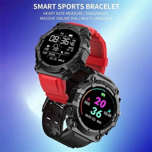 FD68S Smart Sports Watch Pedometers Heart Rate Blood Pressure Monitor Tracker IP67 Waterproof Compatible With Android And IOS